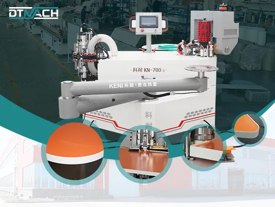 Anilladora de bordes automática para carpintería, aplicadora de bandas para bordes curvos y rectos, recortadora de bordes de madera